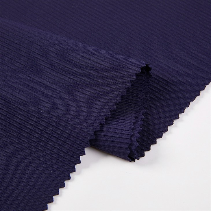 Ribbed Nylon Spandex Knit Fabric factory